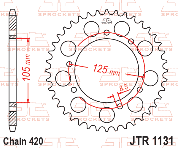 REAR SPROCKET JTR1131.50 JT