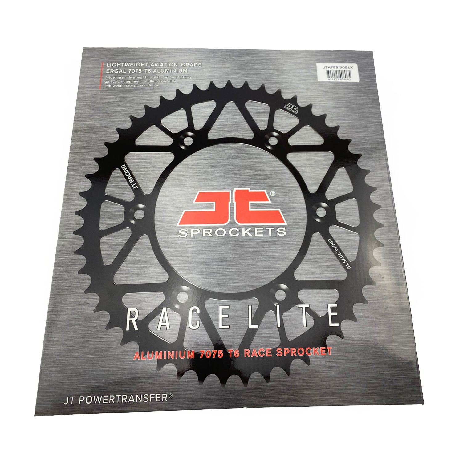 REAR SPROCKET ALLOY BLACK 798, JTA798.50BLK 7075-T6 Aluminium