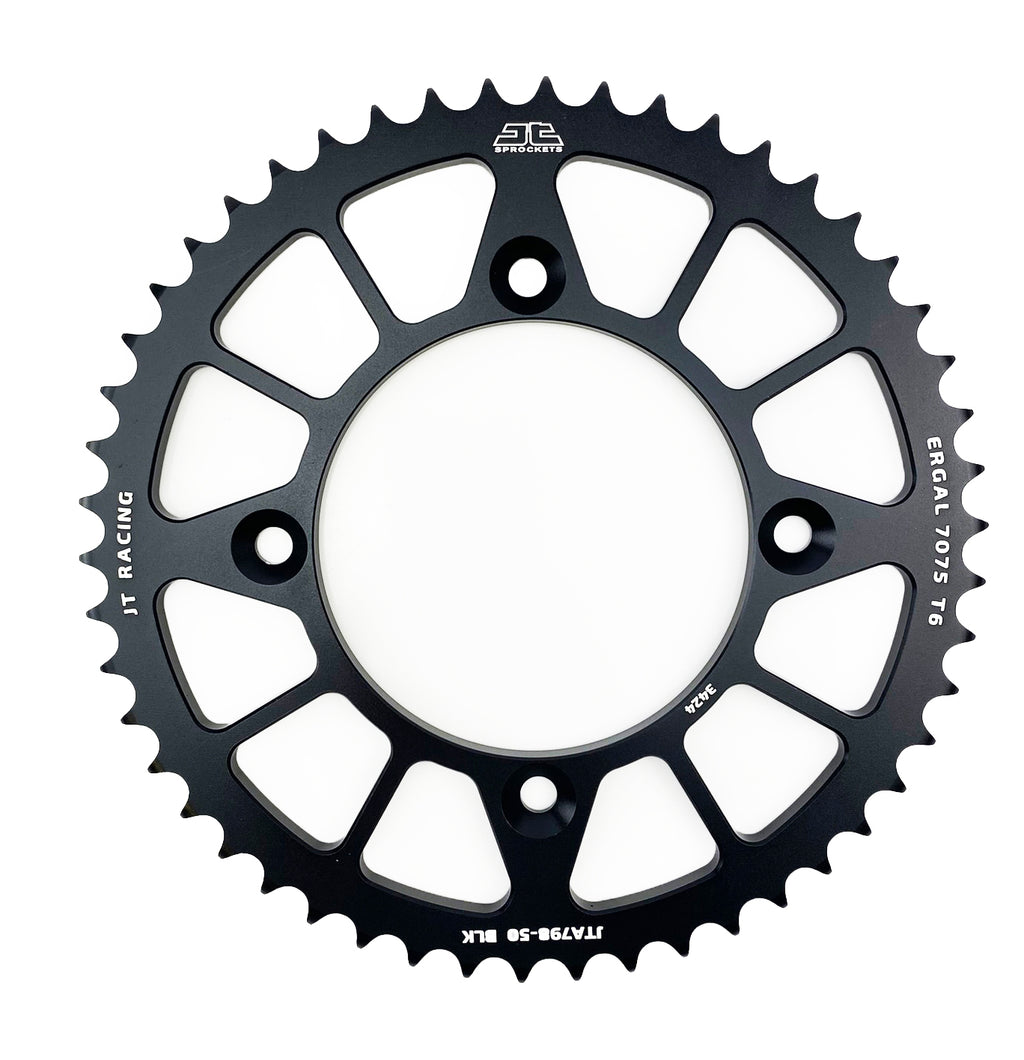 REAR SPROCKET ALLOY BLACK 798, JTA798.50BLK 7075-T6 Aluminium