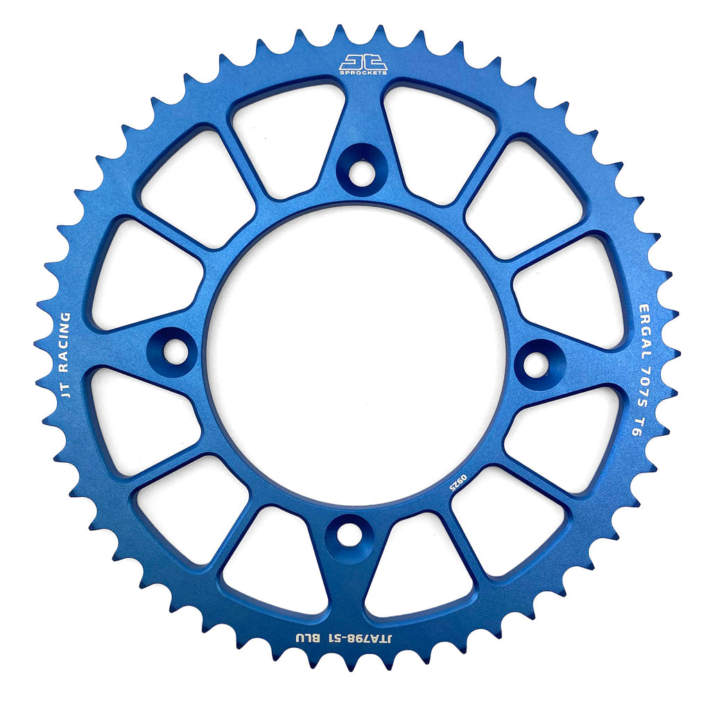 REAR SPROCKET ALLOY BLUE 798, JTA798.51BLU 7075-T6 Aluminium