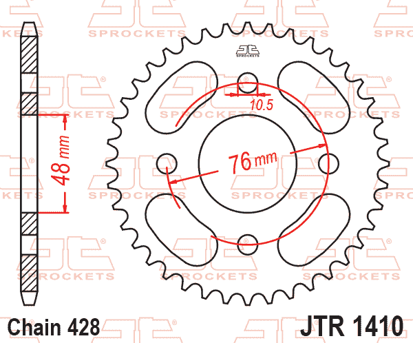 REAR SPROCKET JTR1410.50 JT