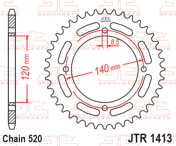 REAR SPROCKET STEEL JTR1413.39
