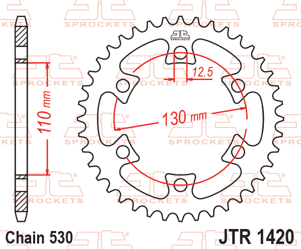 REAR SPROCKET JTR1420.40 JT