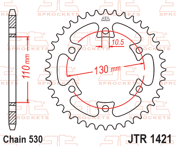 REAR SPROCKET JTR1421.40 JT