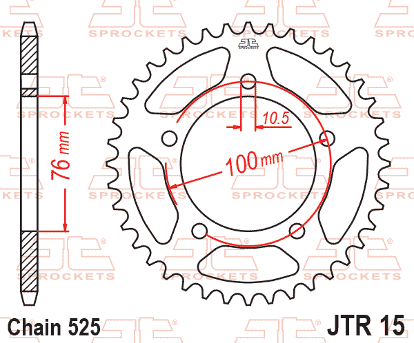 REAR SPROCKET BENELLI, JTR15.41