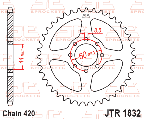 REAR SPROCKET JTR1832.52 JT