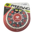 REAR SPROCKET ALLOY STEEL TWIN RING TM RACING 98-26 MINO 23-748-48 348-520-48 BLACK