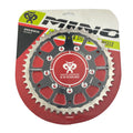 REAR SPROCKET ALLOY STEEL TWIN RING TM RACING 98-26 MINO 23-748-49 348-520-49 BLACK