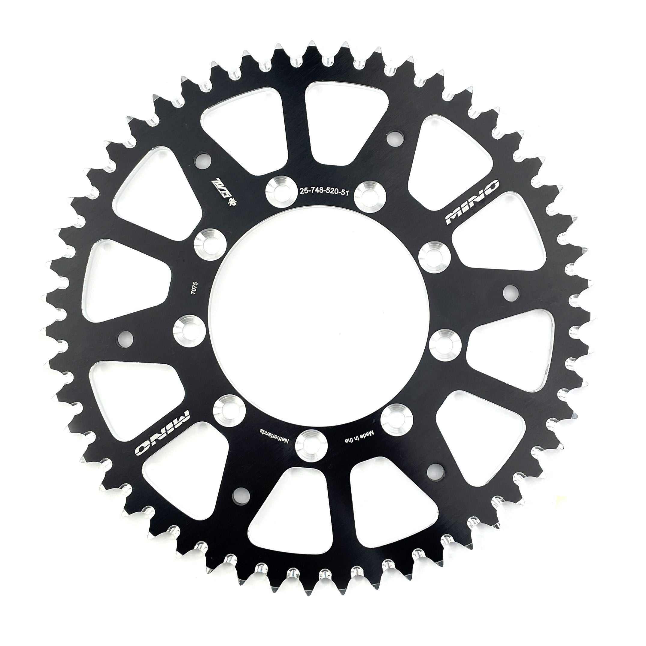 REAR SPROCKET ALLOY TM RACING 98-26 MINO 25-748-51 348-520-51 BLACK