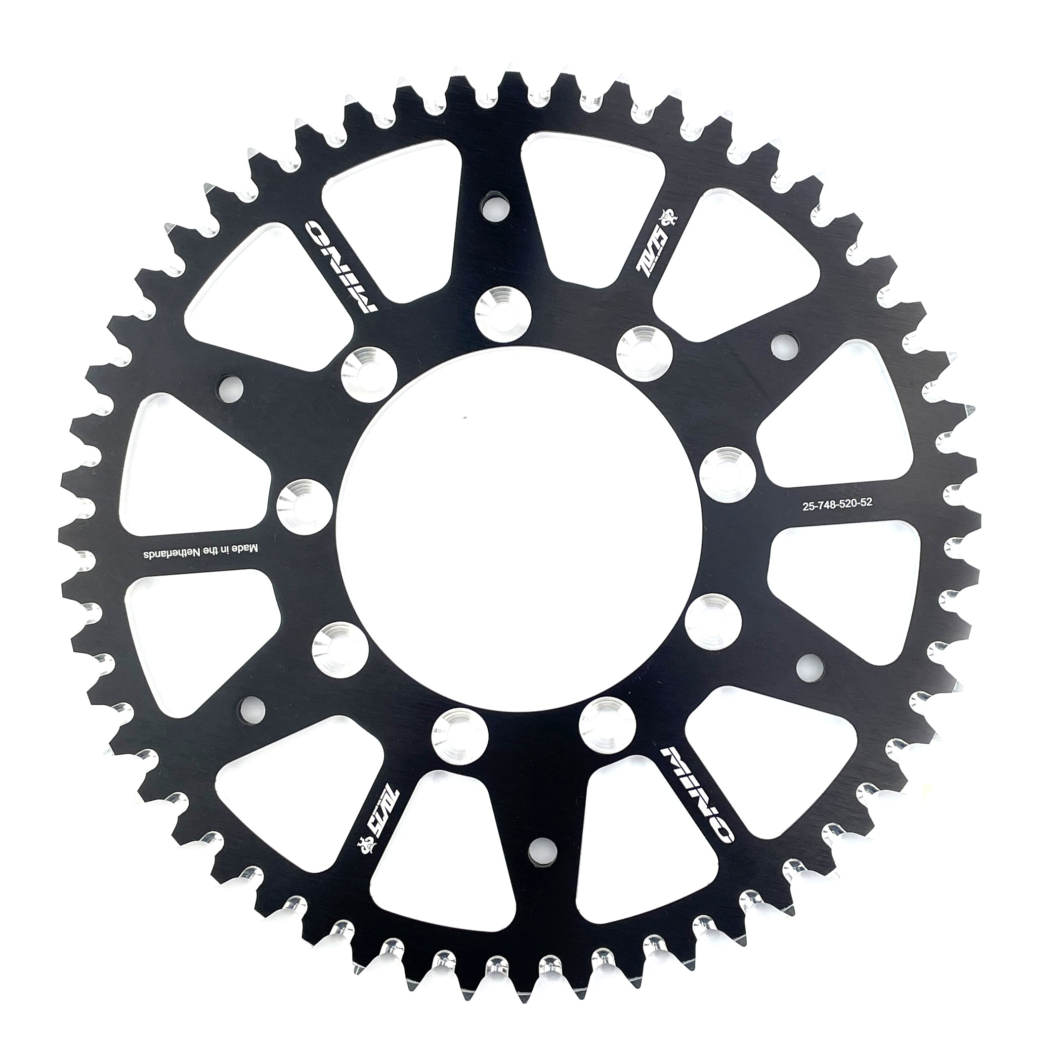 REAR SPROCKET ALLOY TM RACING 98-26 MINO 25-748-52 348-520-52 BLACK