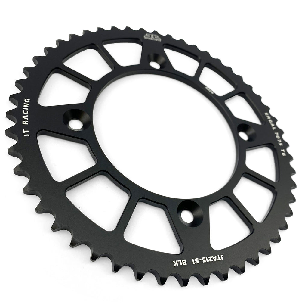 REAR SPROCKET ALLOY BLACK 215, JTA215.48BLK 7075-T6 Aluminium