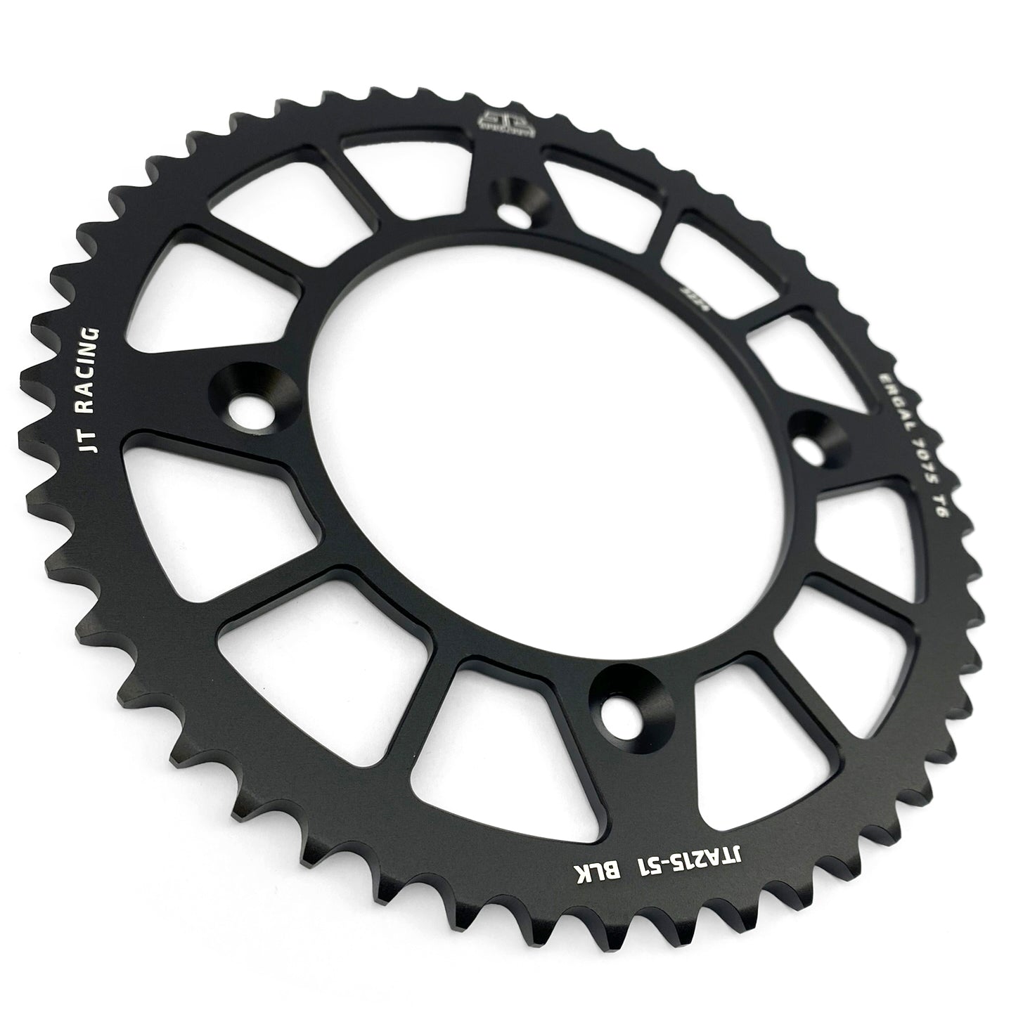 REAR SPROCKET ALLOY BLACK 215, JTA215.48BLK 7075-T6 Aluminium
