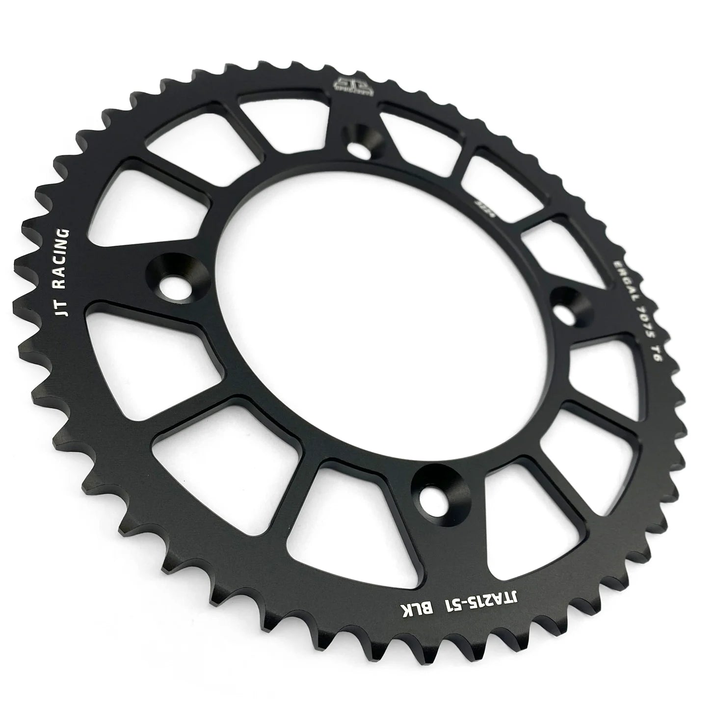 REAR SPROCKET ALLOY BLACK 215, JTA215.49BLK 7075-T6 Aluminium