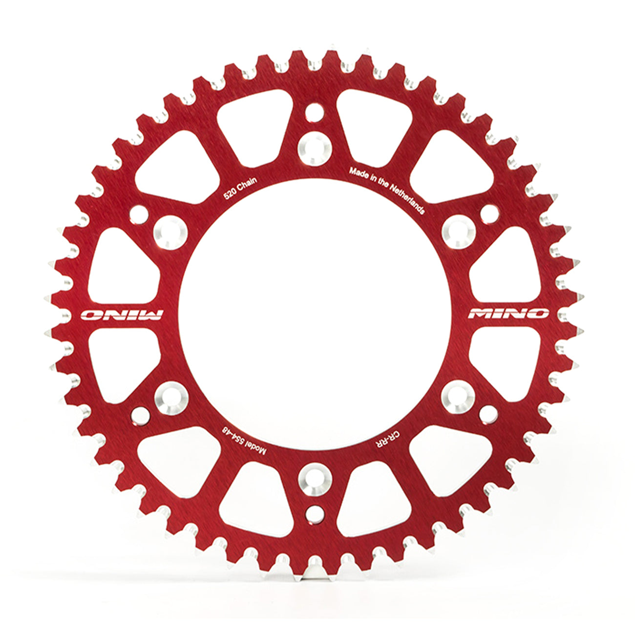 MINO REAR SPROCKET ALLOY RED 210, 25-554-52 RED