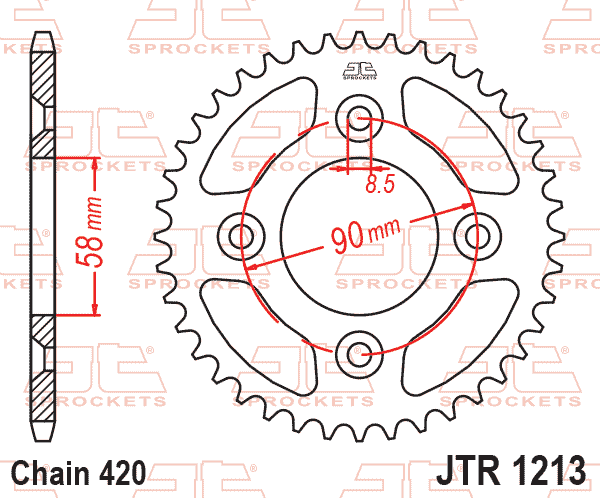 REAR SPROCKET JTR1213.37 STEEL
