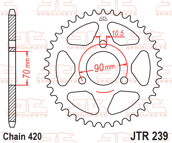 REAR SPROCKET JTR239.38 420