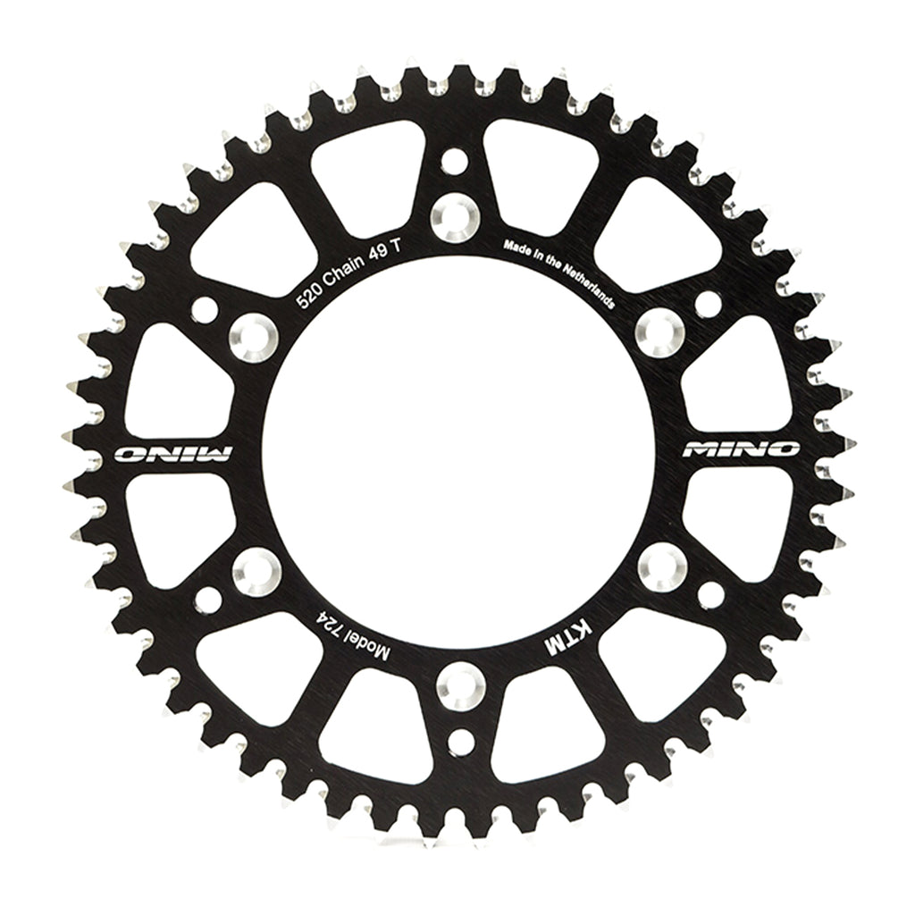 MINO REAR SPROCKET ALLOY BLACK 251, 25-850.520.38