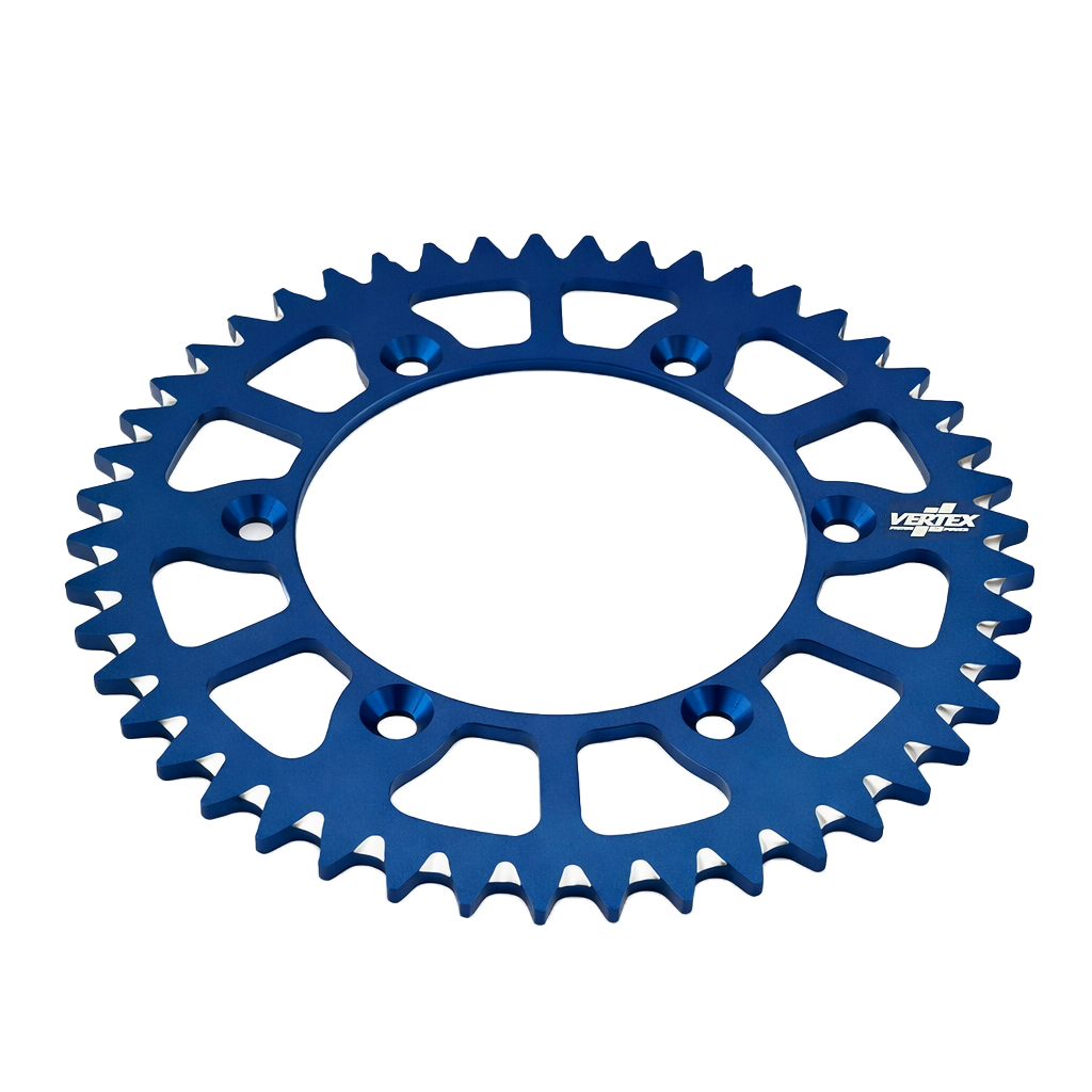 REAR SPROCKET VERTEX ALLOY 251, VERTEX 892-2015ECBU47, BLUE, 7075T6 ALLOY