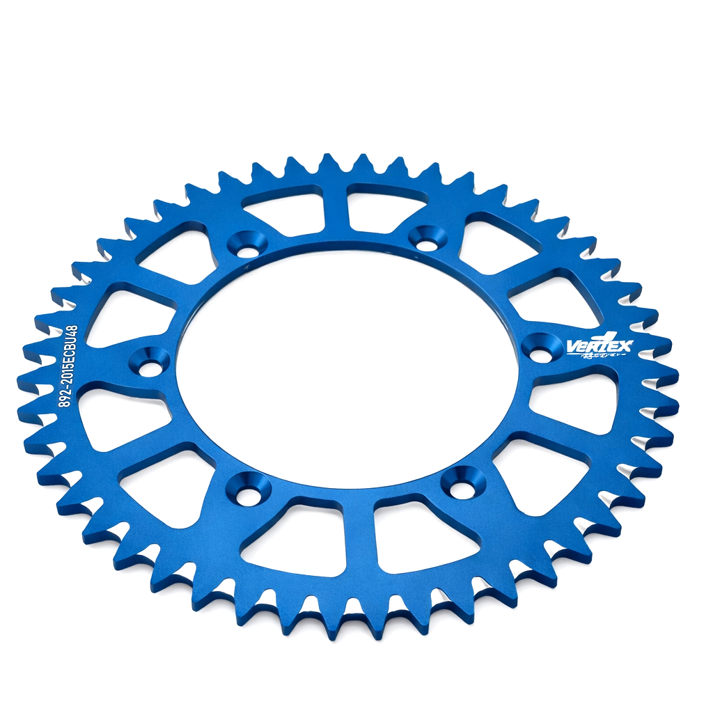 REAR SPROCKET VERTEX ALLOY 251, VERTEX 892-2015ECBU48, BLUE, 7075T6 ALLOY