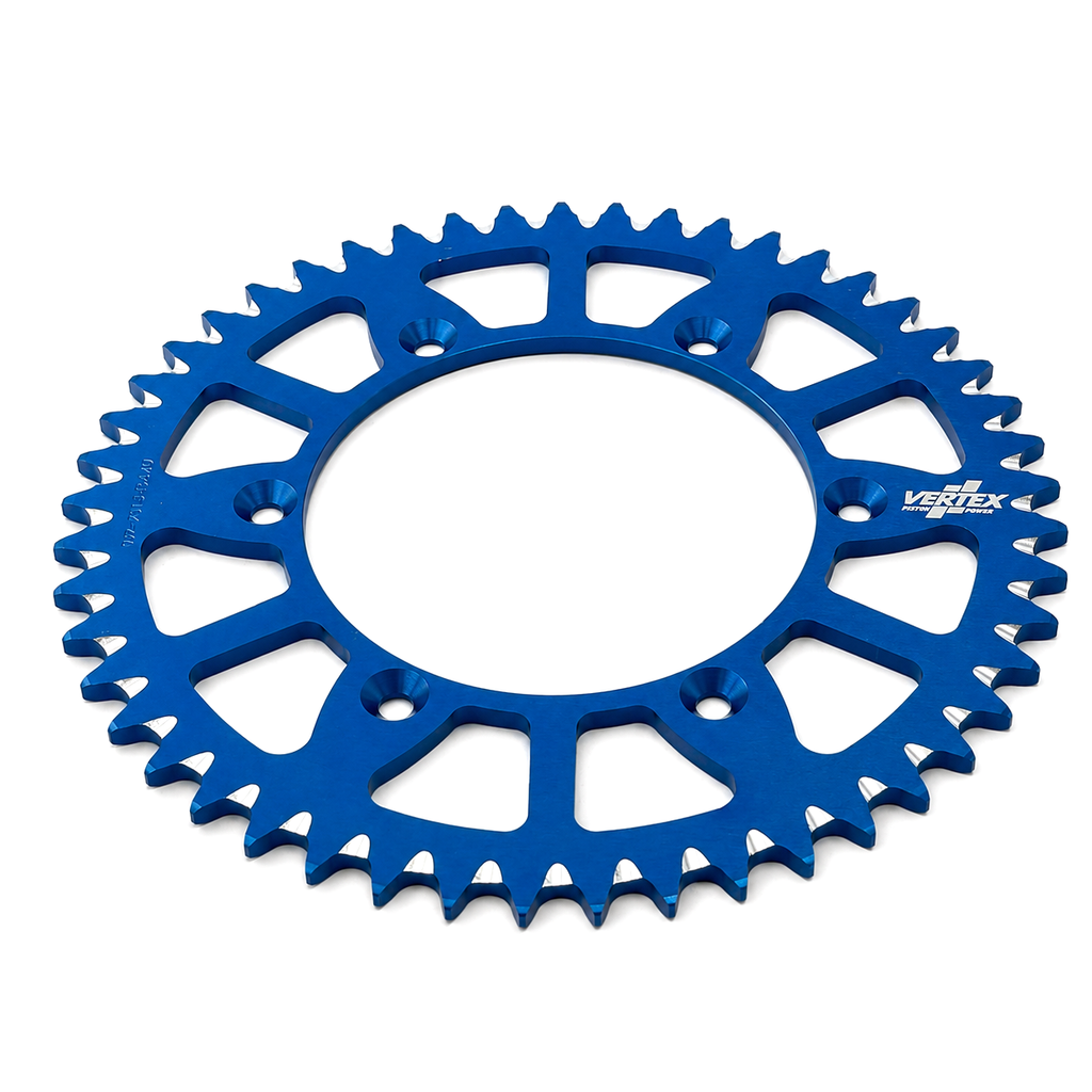REAR SPROCKET VERTEX ALLOY 251, VERTEX 892-2015ECBU49, BLUE, 7075T6 ALLOY