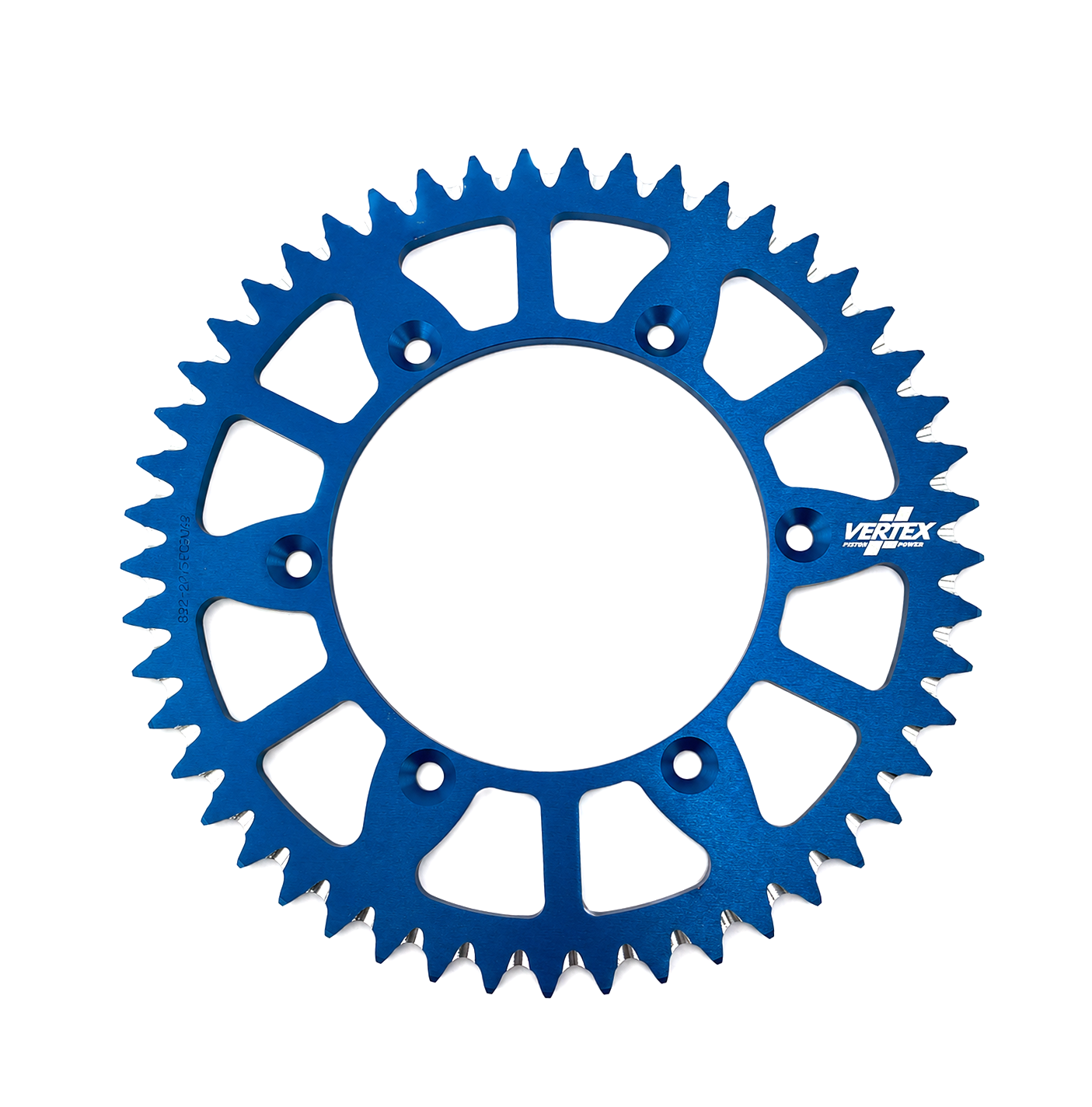 REAR SPROCKET VERTEX ALLOY 251, VERTEX 892-2015ECBU49, BLUE, 7075T6 ALLOY
