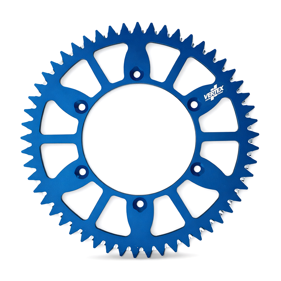 REAR SPROCKET VERTEX ALLOY 251, VERTEX 892-2015ECBU52, BLUE, 7075T6 ALLOY