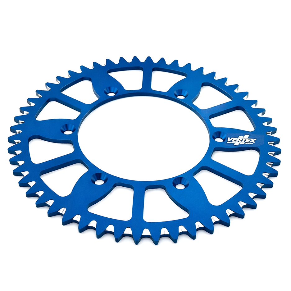REAR SPROCKET VERTEX ALLOY 251, VERTEX 892-2015ECBU52, BLUE, 7075T6 ALLOY