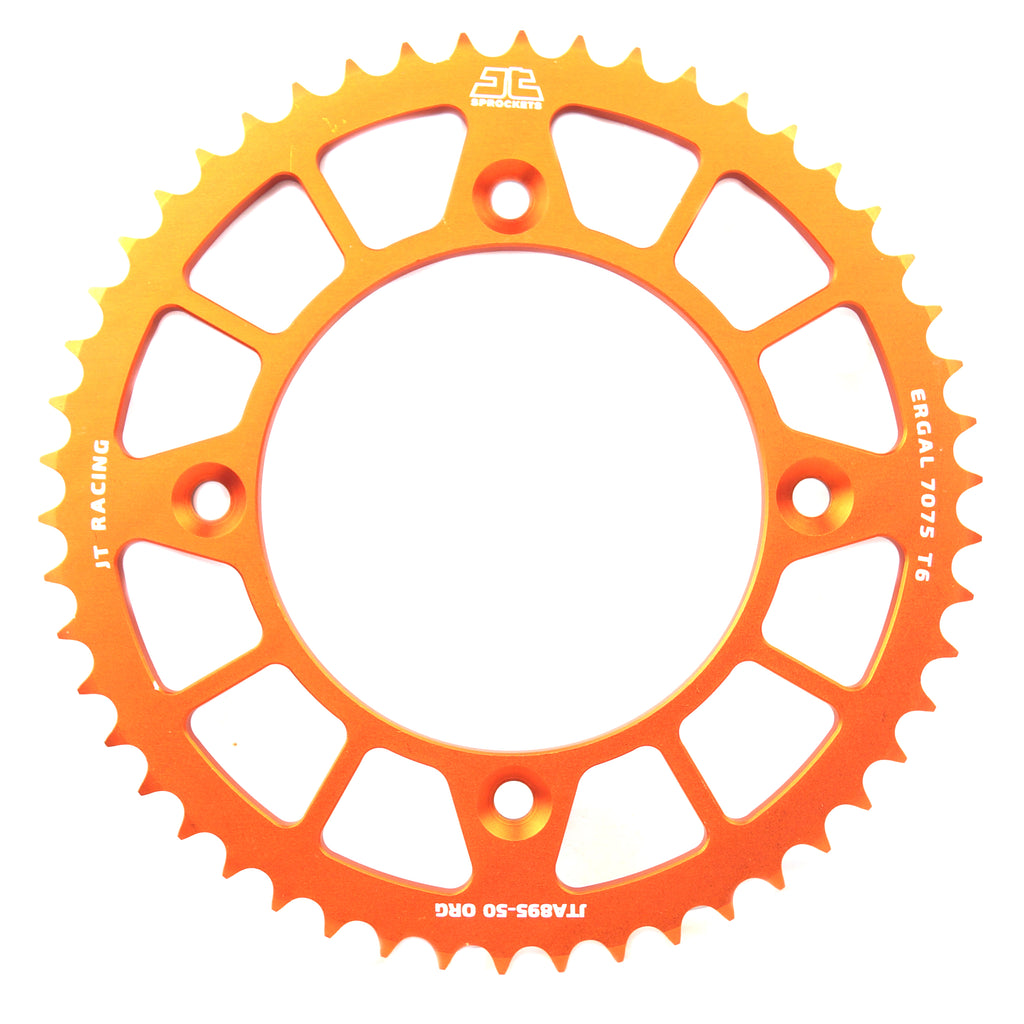 REAR SPROCKET ALLOY ORANGE 441, JTA895.50ORG 7075-T6 Aluminium