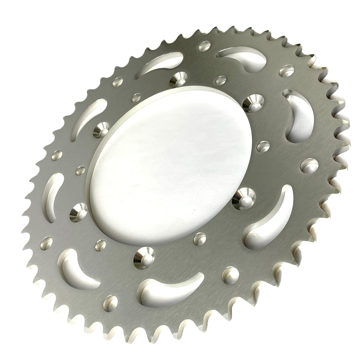 £8+VAT REAR SPROCKET ALLOY SILVER, [JTR460] KAWASAKI, KX, KDX, KLX, OTHERS, END OF LINE WAS £21