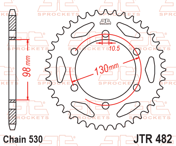 REAR SPROCKET JTR482.47 JT