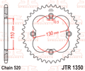 REAR SPROCKET JTR1350.39 STEEL SR600-39, SR1350-39