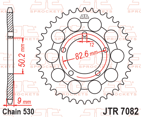 REAR SPROCKET JTR7082.48 JT
