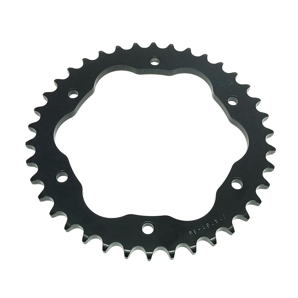 REAR SPROCKET STEEL JTR761.38 BLACK, DUCATI ROAD CHAIN TYPE 525