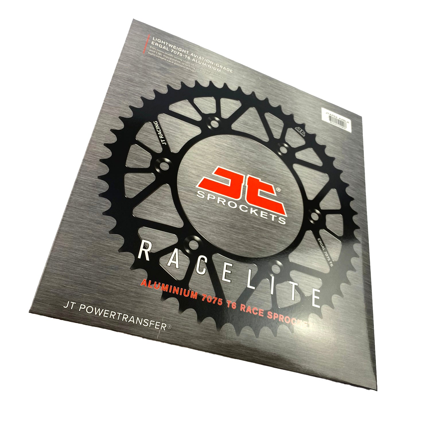 REAR SPROCKET ALLOY BLACK, JTA762.42BLK.7075-T6 Aluminium. DUCATI 520 Chain Conversion