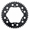 REAR SPROCKET ALLOY BLACK, JTA762.46BLK.7075-T6 Aluminium. DUCATI 520 Chain Conversion