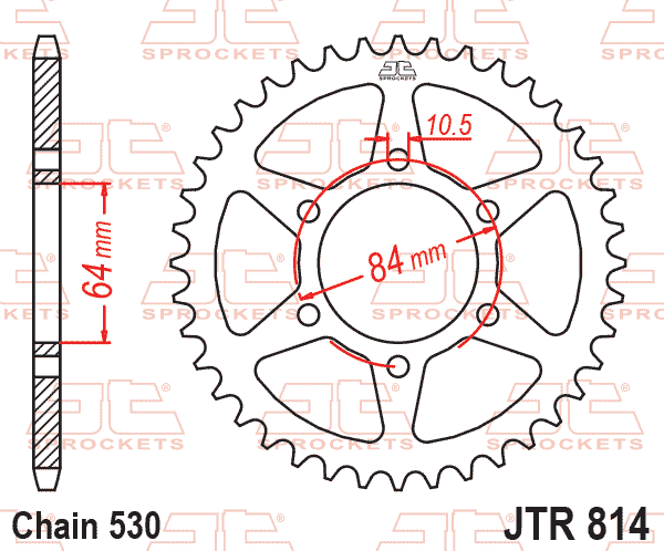 REAR SPROCKET JTR814.45 JT
