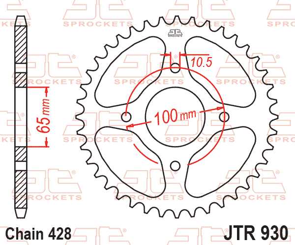 REAR SPROCKET JTR930.48 JT