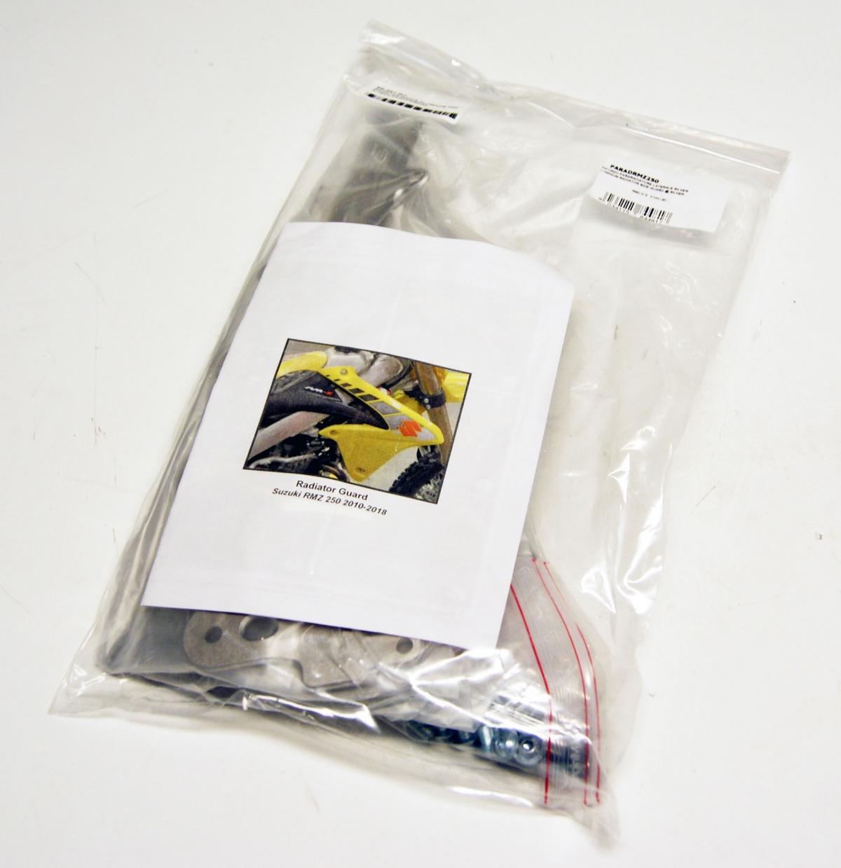 RADIATOR BRACE ALUMINUM RMZ, R-TECH PARADRMZ250