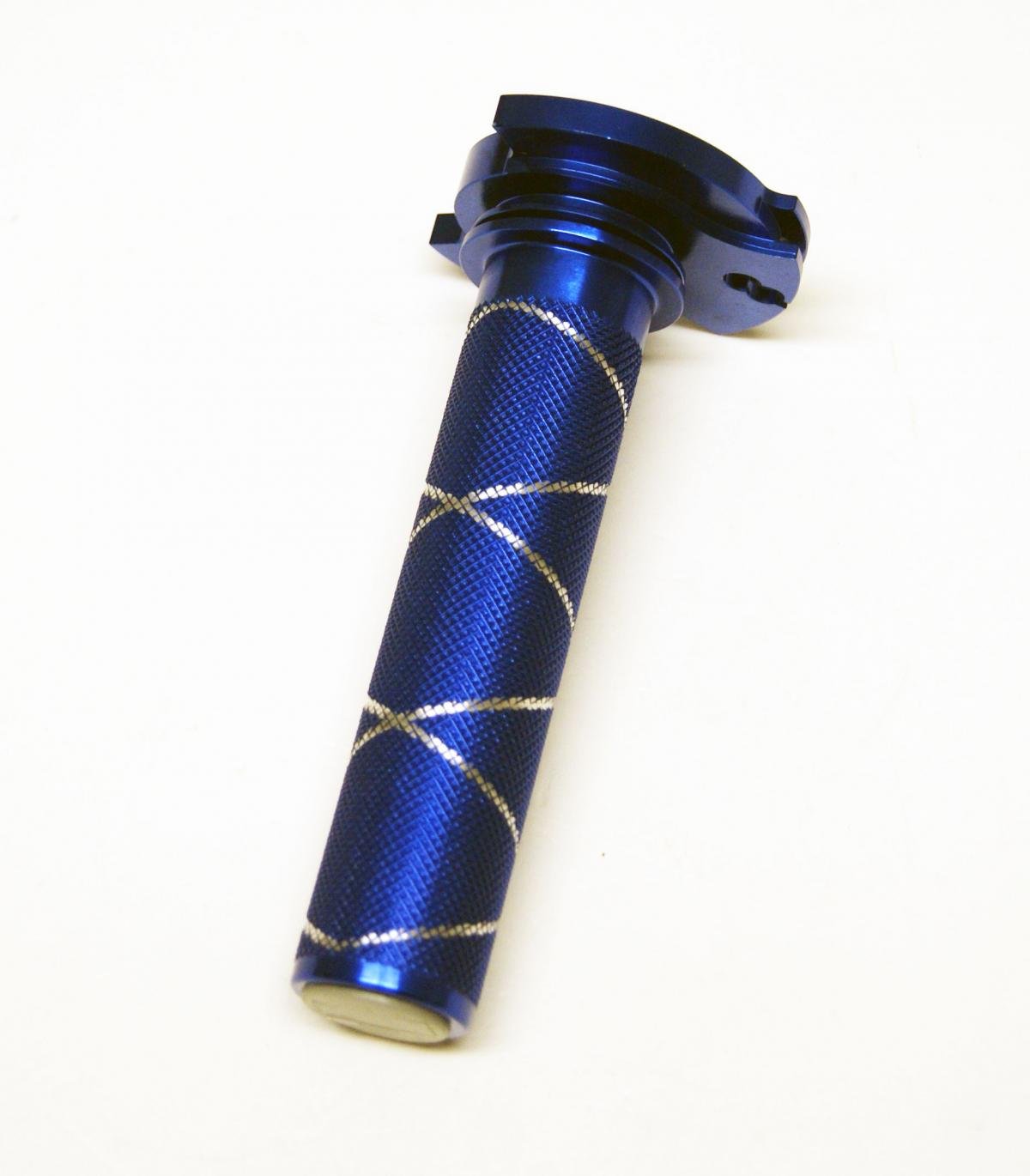 THROTTLE TUBE / BEARING SHERCO, ALUMINIUM CNC BILLET BLUE