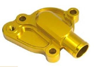 WATER PUMP COVER 01-08 RM125, FIR BILLET ALLOY GOLD 17411-36F00, STANDARD WATER PUMP COVER