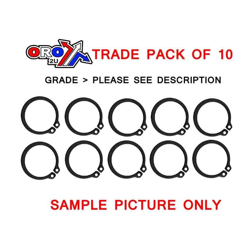 FRONT SPROCKET CIRCLIP PK/10, D1400-0022 / EXT22