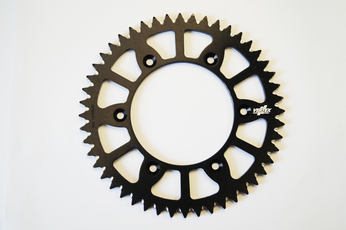 REAR SPROCKET VERTEX ALLOY KTM, VERTEX 892-897ECBK52, BLACK, 7075T6 ALLOY