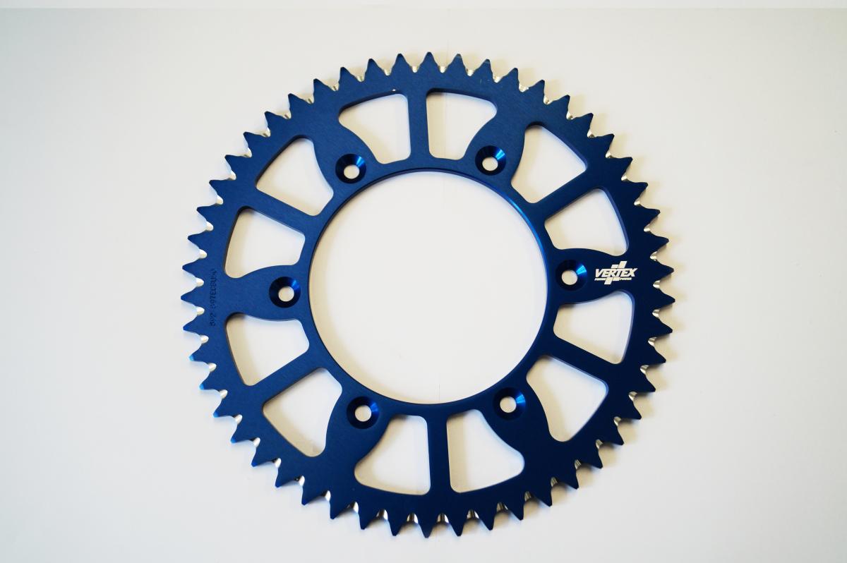 REAR SPROCKET VERTEX ALLOY KTM, VERTEX 892-897ECBU51, BLUE, 7075T6 ALLOY