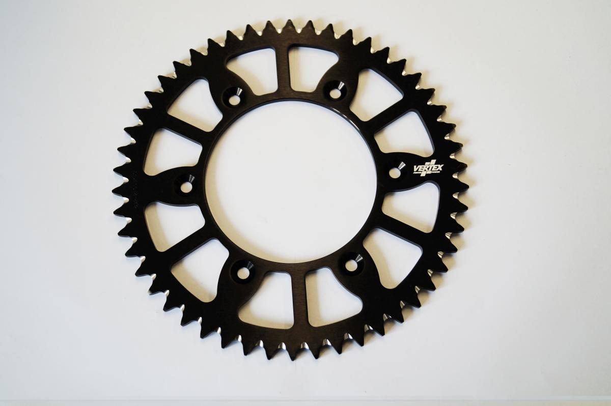 REAR SPROCKET VERTEX ALLOY 210, VERTEX 892-210ECBK53, BLACK, 7075T6 ALLOY