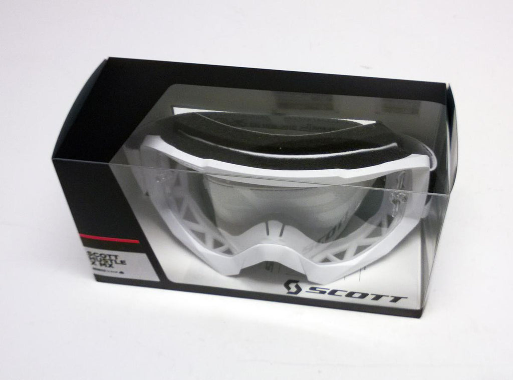 SCOTT HUSTLE GOGGLES CLEAR LENS, WHITE, SC084110