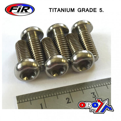 BOLT DISC M6x16mm HD TORX PK6, TITANIUM GRADE 5 /PACK OF 6