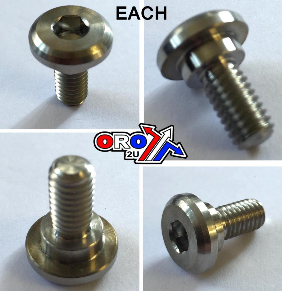 BOLT DISC M6 WITH SHOULDER EA, TITANIUM GRADE 5 /DISC BOLT