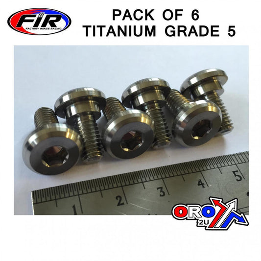 BOLT DISC M6 WITH SHOULDER PK6, TITANIUM GRADE 5 /DISC BOLT