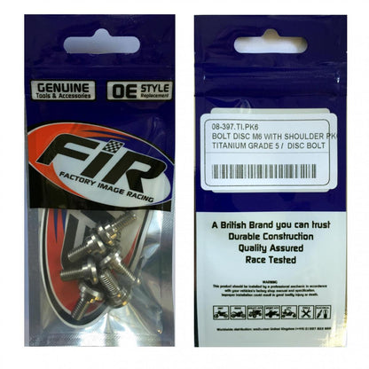 BOLT DISC M6 WITH SHOULDER PK6, TITANIUM GRADE 5 /DISC BOLT