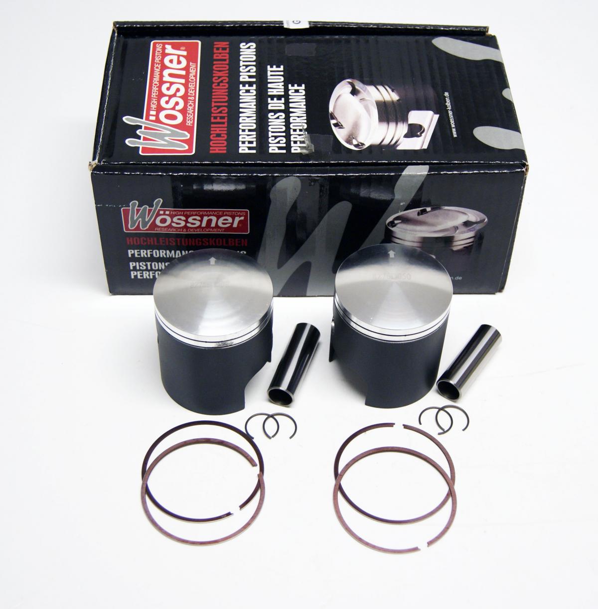 PISTON KIT SET/2 TWIN GT500, WOSSNER K8276D050-2 70.50mm